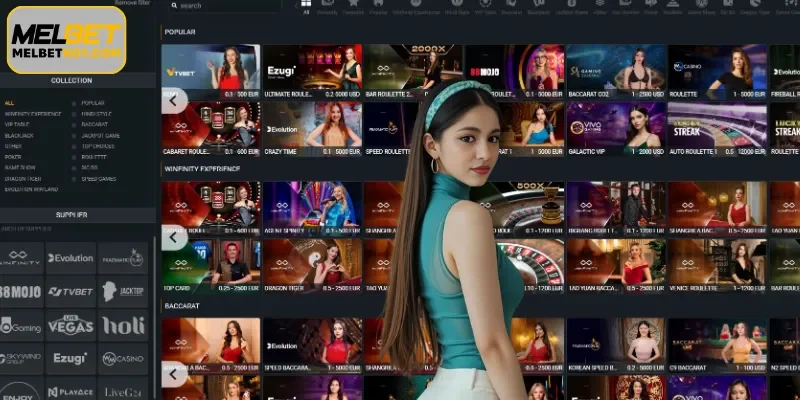 Live Casino – Experience the thrill of Las Vegas right at home.