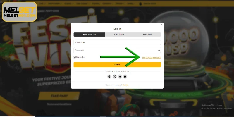 Official Procedures for Recovering a Forgot Melbet password