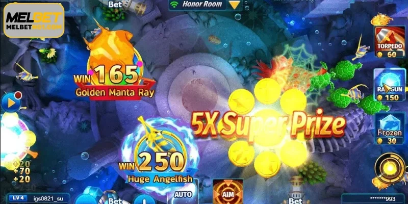 Overview of the Melbet Mega Fishing game