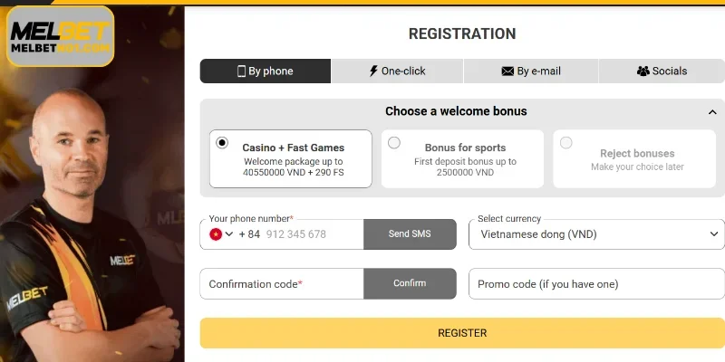 Popular Methods for Melbet register