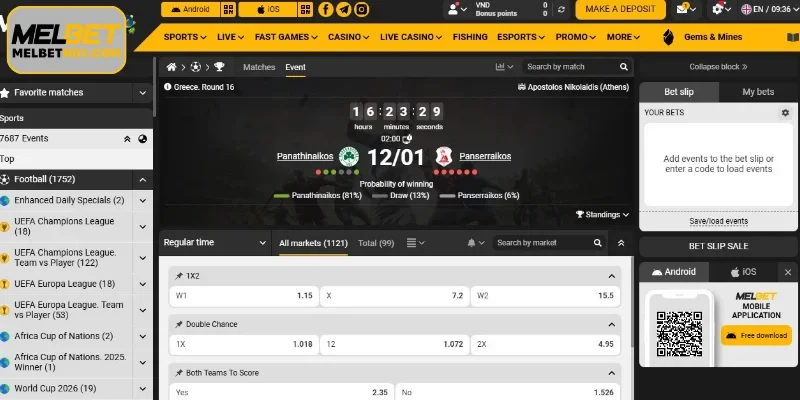 Recommended and exciting Melbet Sports games